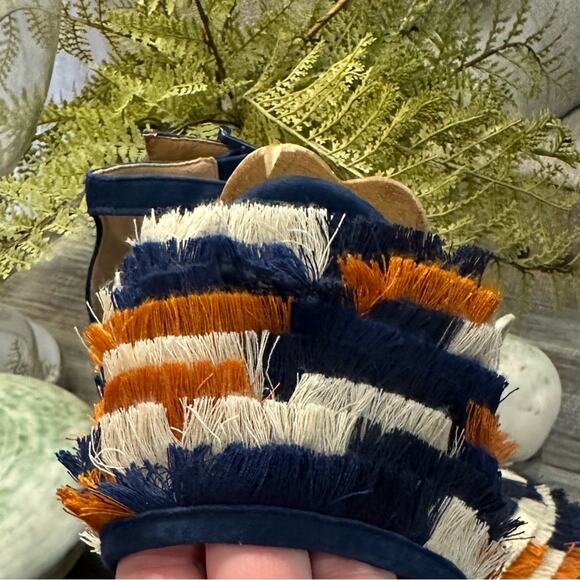 TORY BURCH Blue Alma Platform Sandal - Picture 11 of 16